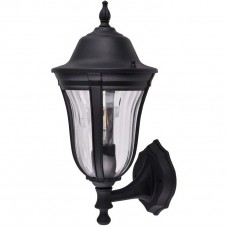 Φωτιστικό Φανάρι Επίτοιχο 1xE27 Αλουμινίου Μαύρο MARK IP44 96201WU/BK 